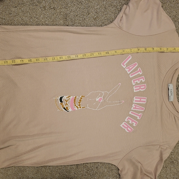 Later Hater Women's T-shirt with peace sign - Picture 7 of 7